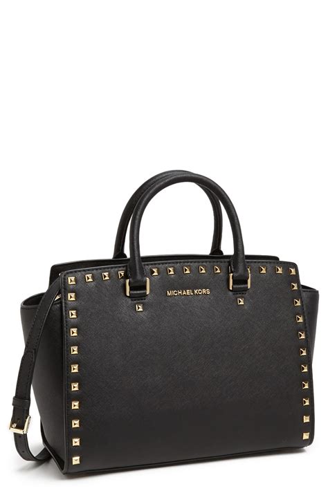 michael kors studded selma bag|michael kors selma studded.